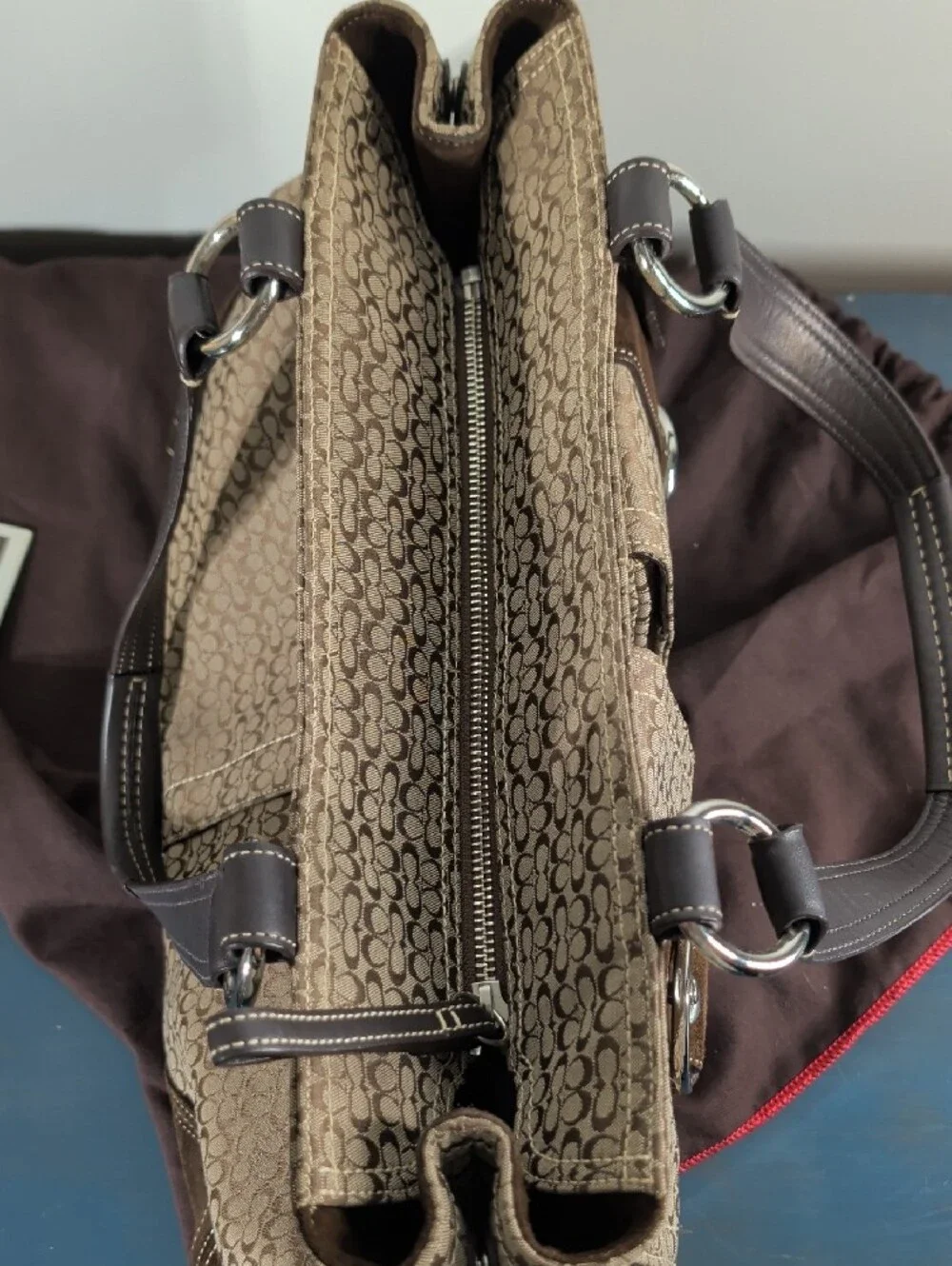 Coach Brown Soho Signature Buckle Tote Style 6427